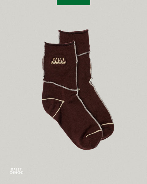 Inside-Out Sock - Brown